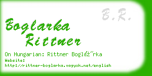 boglarka rittner business card